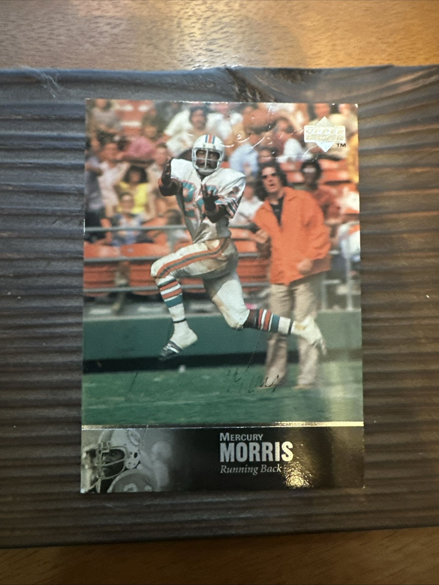 1997 Upper Deck NFL Legends Mercury Morris Autographed #AL-144 Miami Dolphins