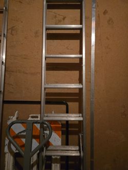 Ladder  16 foot aluminum louisvill type 2