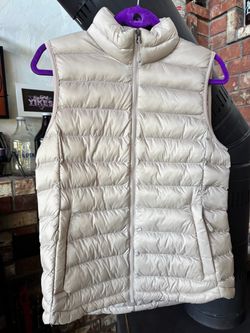 32 Degrees Cream-Colored Packable Quilted Vest