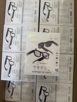 AI Smart Glasses with Camera and extra lenses