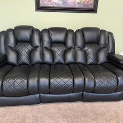 Reclining Sofa Set for Sale – Great Condition!