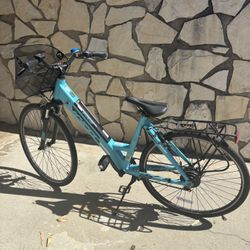 Kent Electric Pedal Assist E-Bike – 6 Speed – Basket & Rack