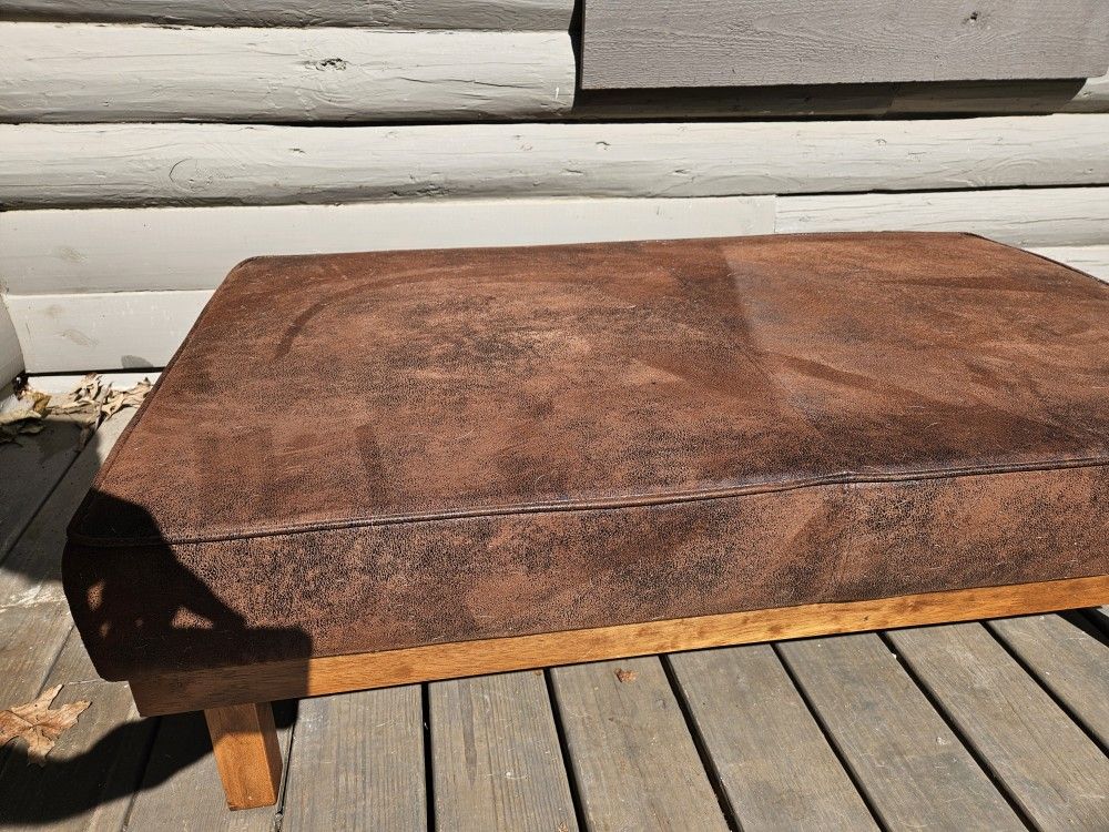 Free Leather/ Suede Ottoman