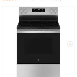 GE 30 in. 4 Burner Element Free-Standing Electric Range in Stainless Steel w/Stainless Knobs