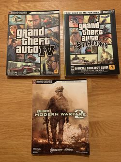 Grand theft auto 4 , San Andreas & COD Game guides