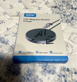 Benfei 2-in-1 Magnetic Wireless Charger