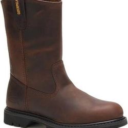NEW Size 7 Or  8.5 Or 9.5 wide Men Caterpillar Work Boots Pull-on Soft Toe Boot Cat Footwear Revolver