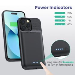 Battery Charging Case for iPhone 12/13/14 Pro Max