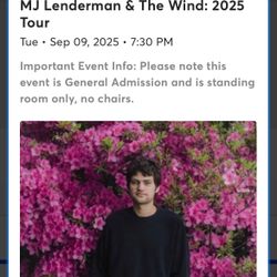 MJ Lenderman 9/9 @ Humphries 