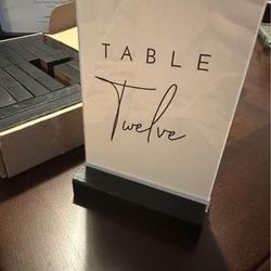 Table numbers 