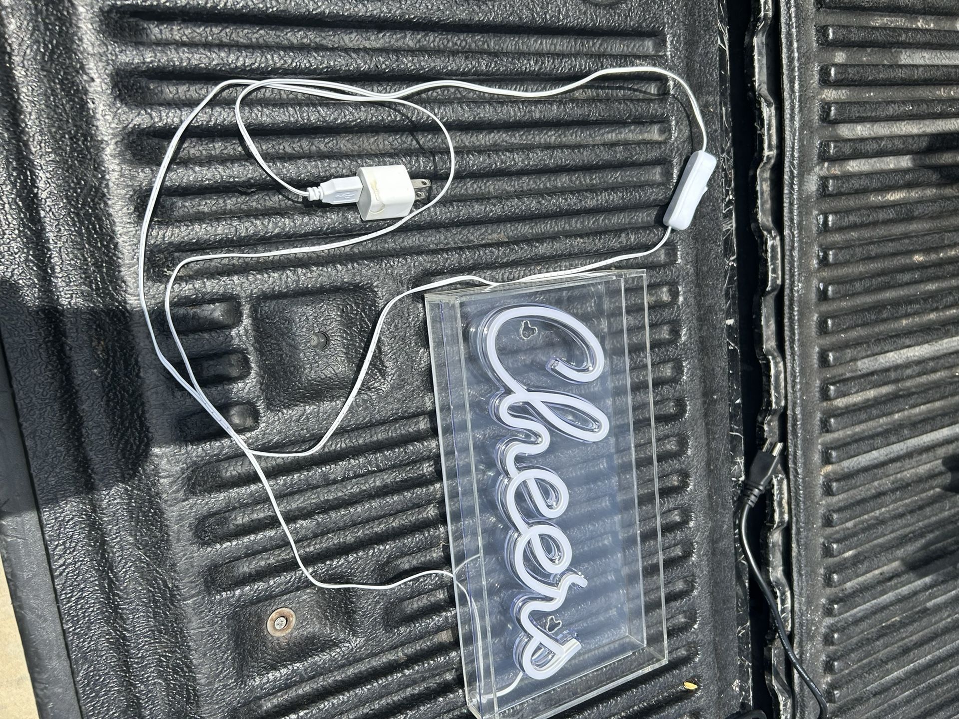 Decor Light Up Cheers Sign