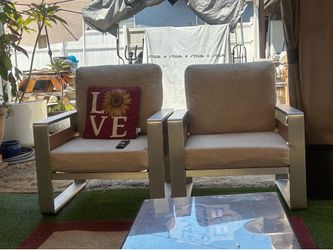 Aluminum outdoor patio chairs