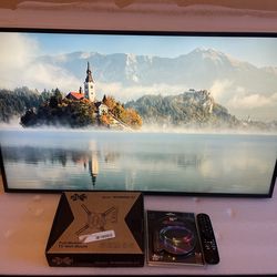 43” LG 4K SMART UHD LED TV + BRAND NEW WALL MOUNT + BRAND NEW LED LIGHTS
