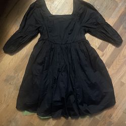Torrid Wizard of Oz Witch Dress Wicked Black Green Size M/L  Size 00 NWT