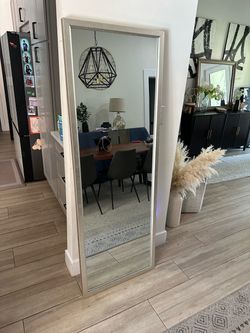Full-Length Floor Mirror Silver Frame