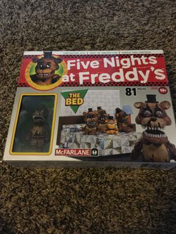 FNAF 4 Bed construction Set With Nightmare Freddy