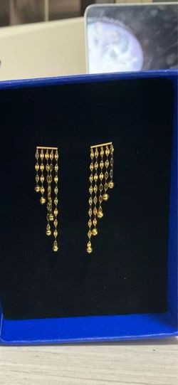 18K gold earring new