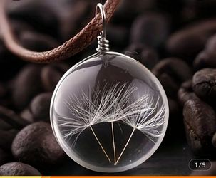 Dandelion Pendant Necklace