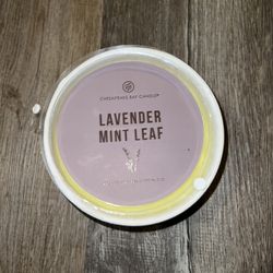 Chesapeake Bay Lavender Mint Leaf Candle 3 Wick 14.9 oz New