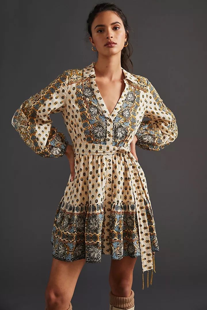 Anthropologie Floral Mini Dress NWT