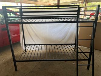 Black Metal Bunk Bed Frame