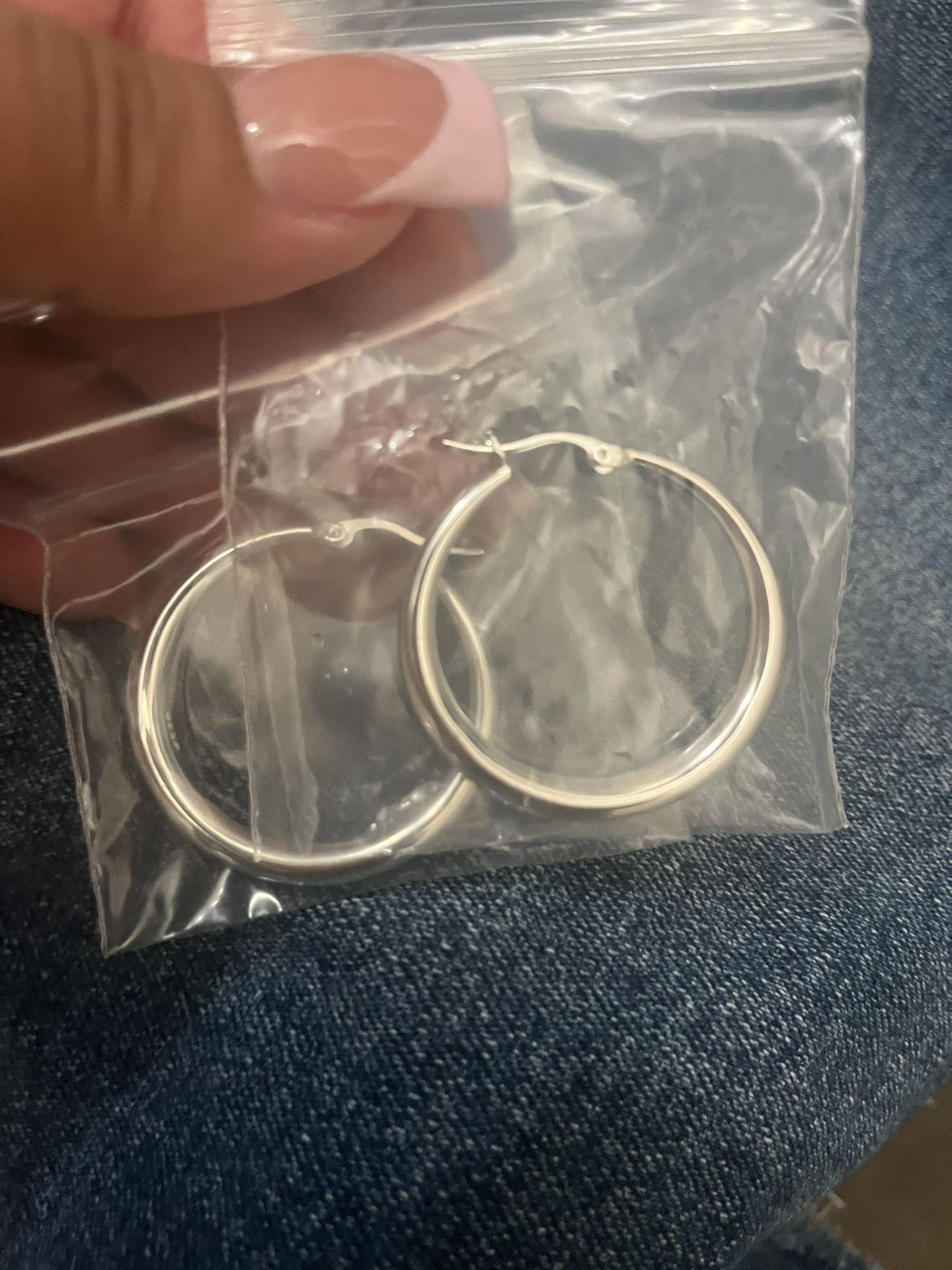 Sterling Silver Hoops