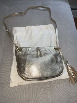 Vince Camuto gold leather crossbody