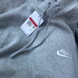 Grey Large Nike Hoodie And Large Black Nike Joggers