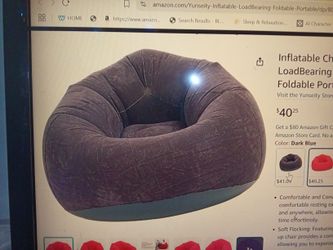 Brown Inflatable Chair 