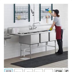 Regency Commercial large 3 Compartment sink 