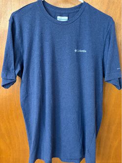 Men’s Size Large Columbia Short Sleeve T-Shirt Navy Blue