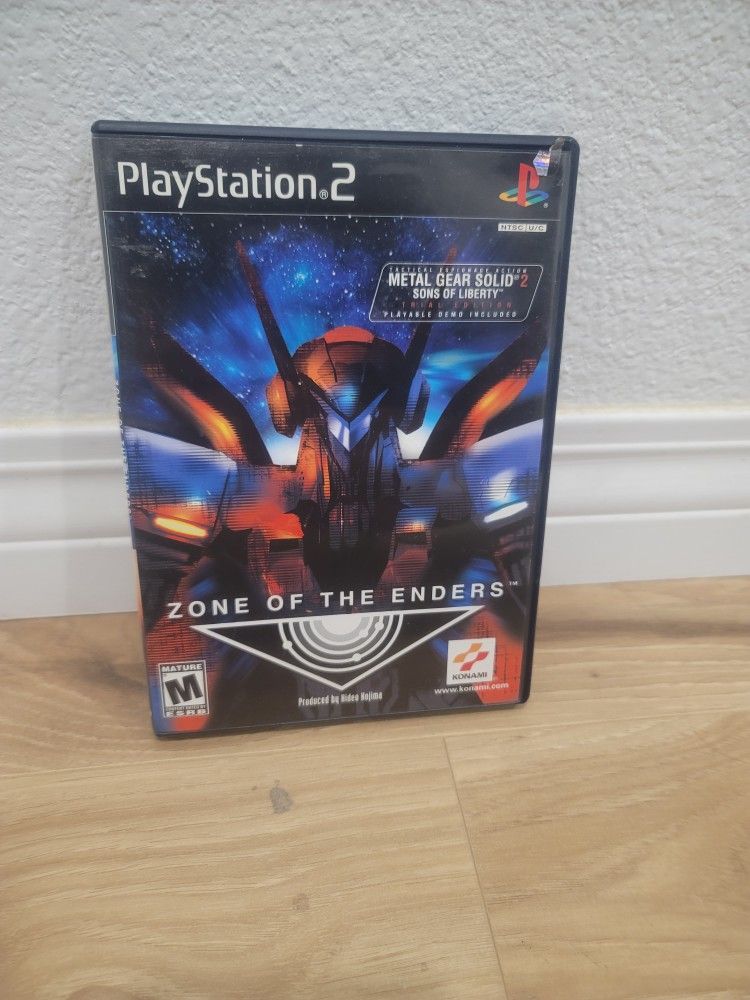PS2 ZONE OF THE ENDERS CIB WITH CASE AND MANUALS INCLUDED