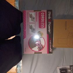 Pink Power Cordless Electric Scissors Fabric Cutter