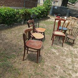 Old Wooden Chairs 