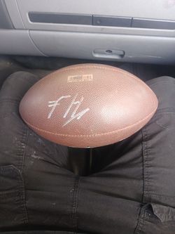 Travis Hunter Signed Football