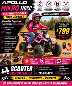 🔥 APOLLO MIKRO 110CC PARA JÓVENES 🔥