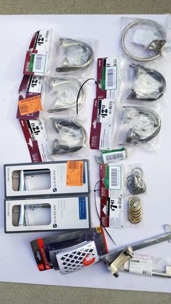 Curtain & toilet paper holders, drawers and doors handles