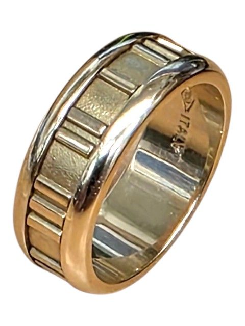 Authentic 1995 Tiffany & Company 7 mm Atlas Ring 18k Yellow Gold Size 6.5