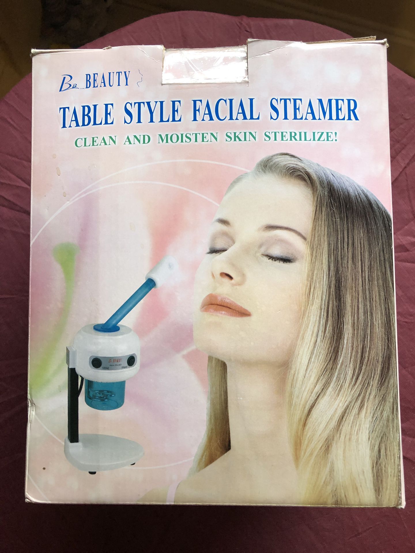 Table top facial steamer