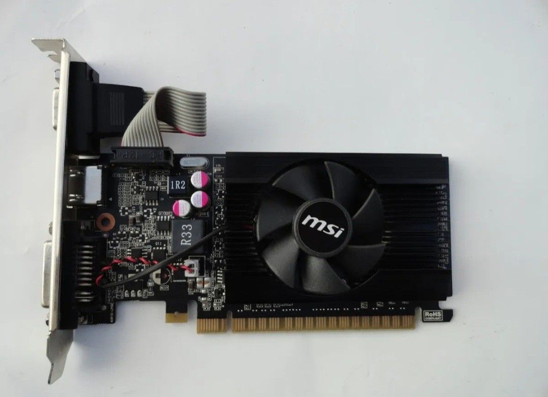MSI NVidia GeForce GT 610 1GB DDR3 PCIeVideo Card HDMI DVI VGA N610GT-MD2GD3/LP

