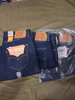 NEW LEVI'S 501 3 pair