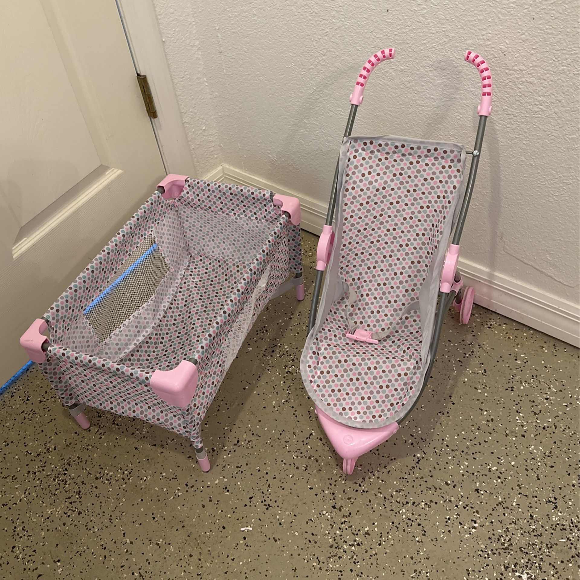 Doll Stroller And Playpen