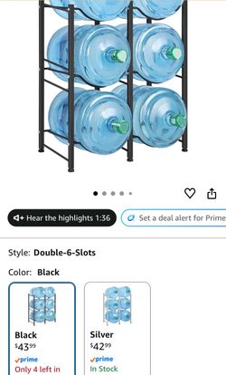 5 gallon water bottles organizer USED