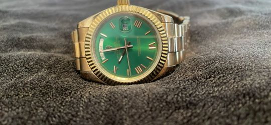 Day-Date Green Dial Watch