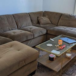 Sectional With Matching Ottoman