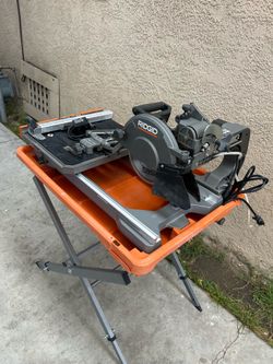 RIDGID 12 Amp 8 in. Blade Corded Wet Tile Saw with Stand