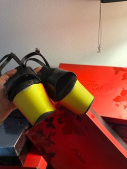 Sunset glow pleaser heels size 8