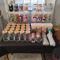 12 oz glass can cup lot