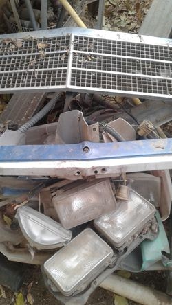 73 and up el Camino parts hood,grilled front lights