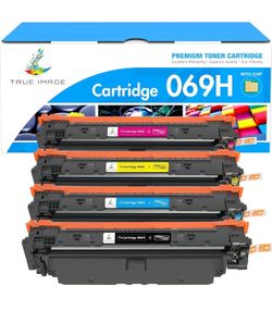 069H 069 Toner Cartridge Set: Compatible Replacement for Canon MF753Cdw 4 pack